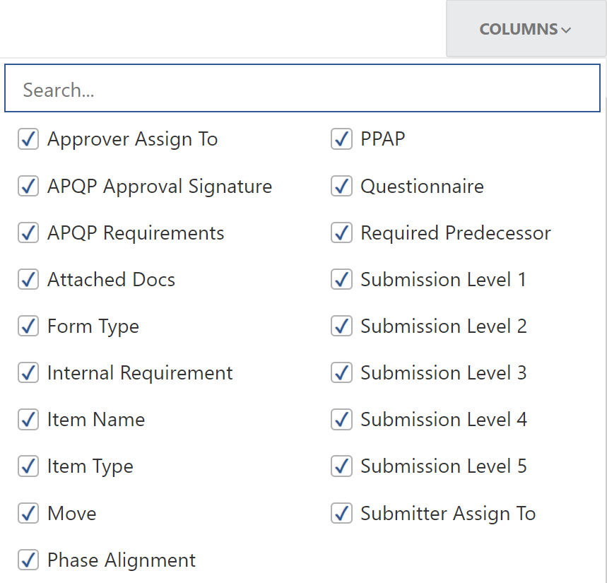 APQP PPAP Checklist Templates Net Inspect