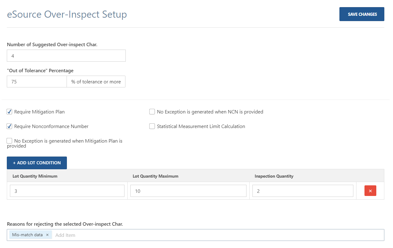 eSource OverInspect Setup NetInspect